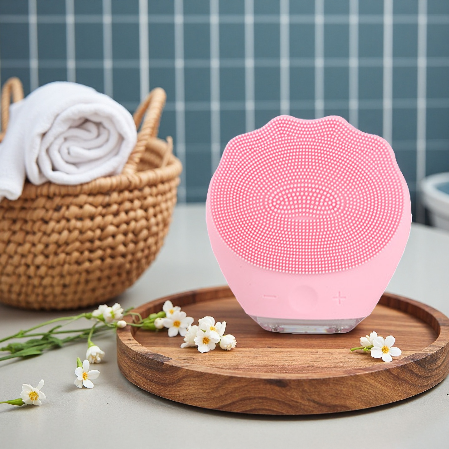 电动洁面仪洗脸神器 女士毛孔清洁器 柔软硅胶五档声波震动充电款,淘宝优惠券,粉丝福利购,淘宝优惠卷