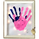 Памятный отпечаток рук для влюбленных, сувенир, фоторамка, DIY, подарок на день рождения, граффити
