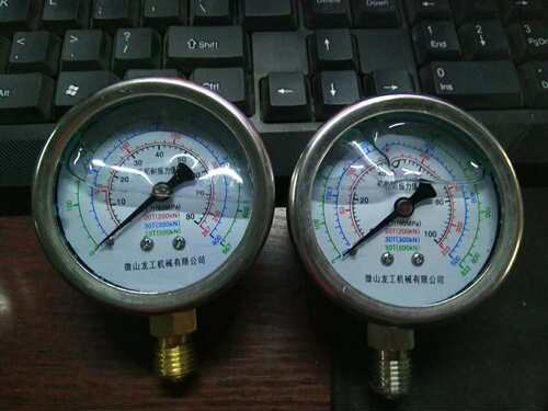 龙工千牛压力表,双刻度压力表,80MPa/100MPa - 图0