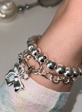 PLUS JEWELRY / 通体925银任意扣挂坠项链可调节圆链DIY手链纯银