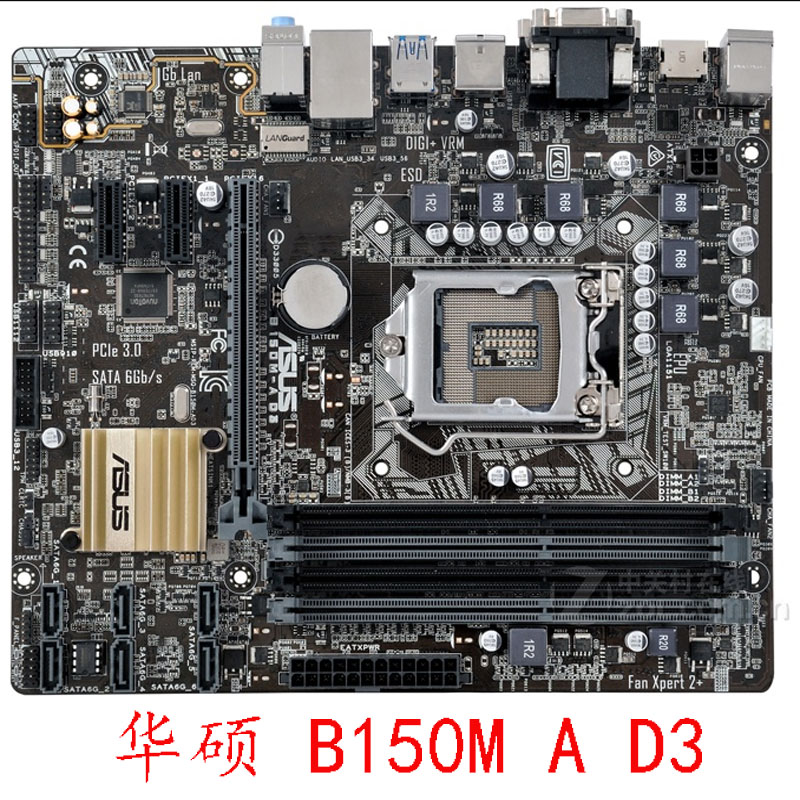 Asus/华硕 H110M-K D3 B150M K D3 DDR3支持67代CPU质保一年-图0