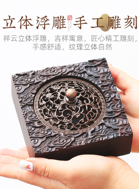 黑檀木家用室内车载茶道香炉