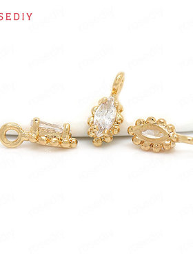 diy铜镀真金头饰马眼挂件吊坠