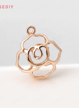 diy饰品铜镀真金手链耳环挂坠