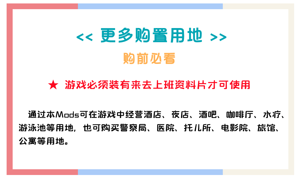 模拟人生4更多购置用地地产大亨新场地补丁mods更新至1.106版 - 图0