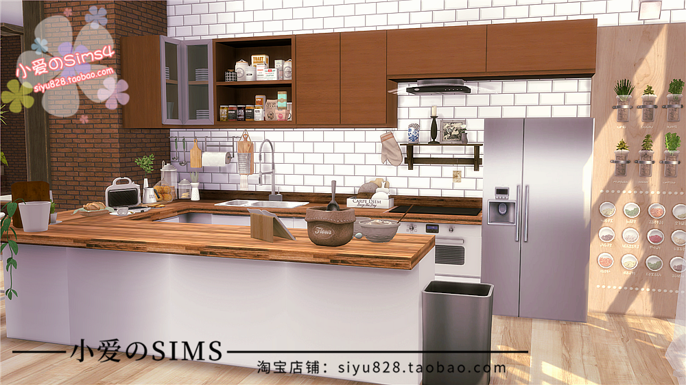 模拟人生4Sims4房屋三米舒诺顶层公寓住宅580#| 3卧2卫 | -1.87版 - 图1