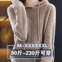 Large size womens clothing Spring loaded with fat mm plus fattening 200 catties Loose Belly slim with cap blouse knit undershirt