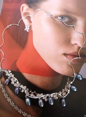 特价清仓 好品质天然淡水珍珠巴洛克异形珍珠925纯银项链吊坠一体