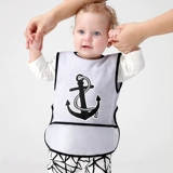 Детский нагрудник, детская летняя одежда для еды, водонепроницаемый мультяшный хлопковый жилет, сзади на завязках
