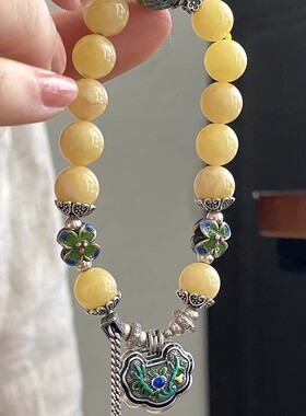 重工国潮碎花镂空枝条花朵手链女简约高级感新中式民族风新品手饰