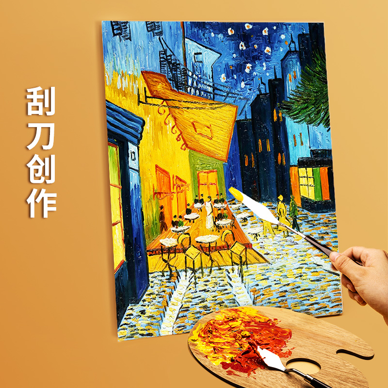 油画棒刮刀油画刀套装丙烯水粉颜料挑刀调色刀绘画美术用品油画铲 - 图1