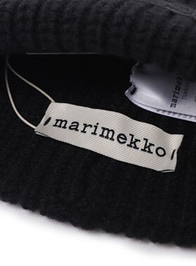异族日本代购 芬兰 Marimekko 2025秋女士保暖全羊毛针织帽毛线帽