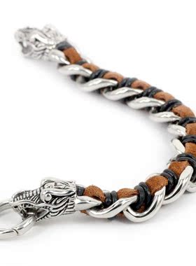 复古做旧真皮不褪色礼物饰品手链