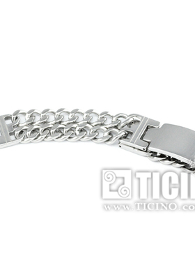 欧美风饰品光面可刻字礼物手链