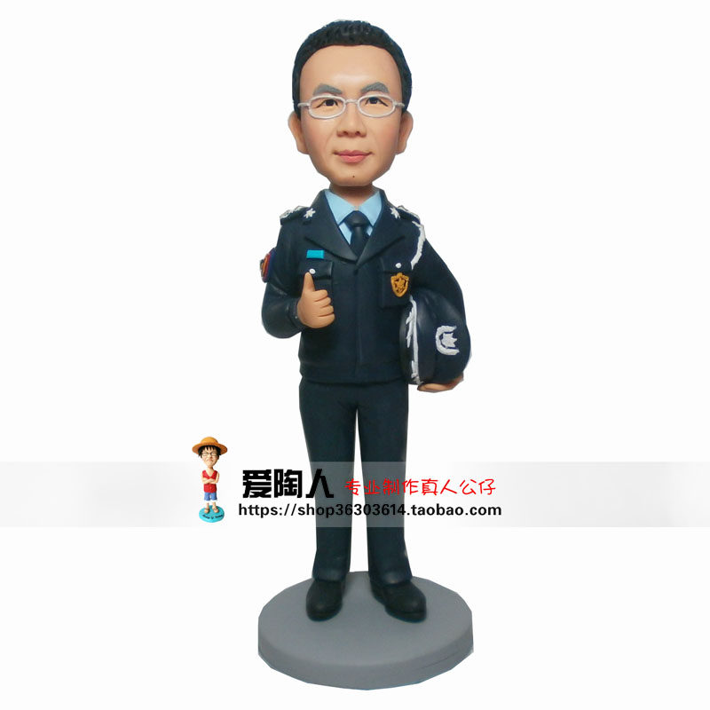 警察礼物定真人公仔软陶偶蜡像男朋友生日特刑警交警订做泥人娃娃,淘宝优惠券,粉丝福利购,淘宝优惠卷