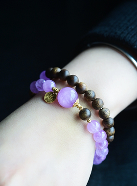 一斤钻戒天然紫锂辉18K金