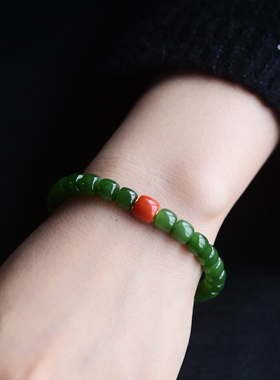 一斤钻戒天然和田碧玉18K金