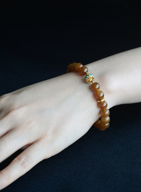 一斤钻戒天然和田糖玉18K金