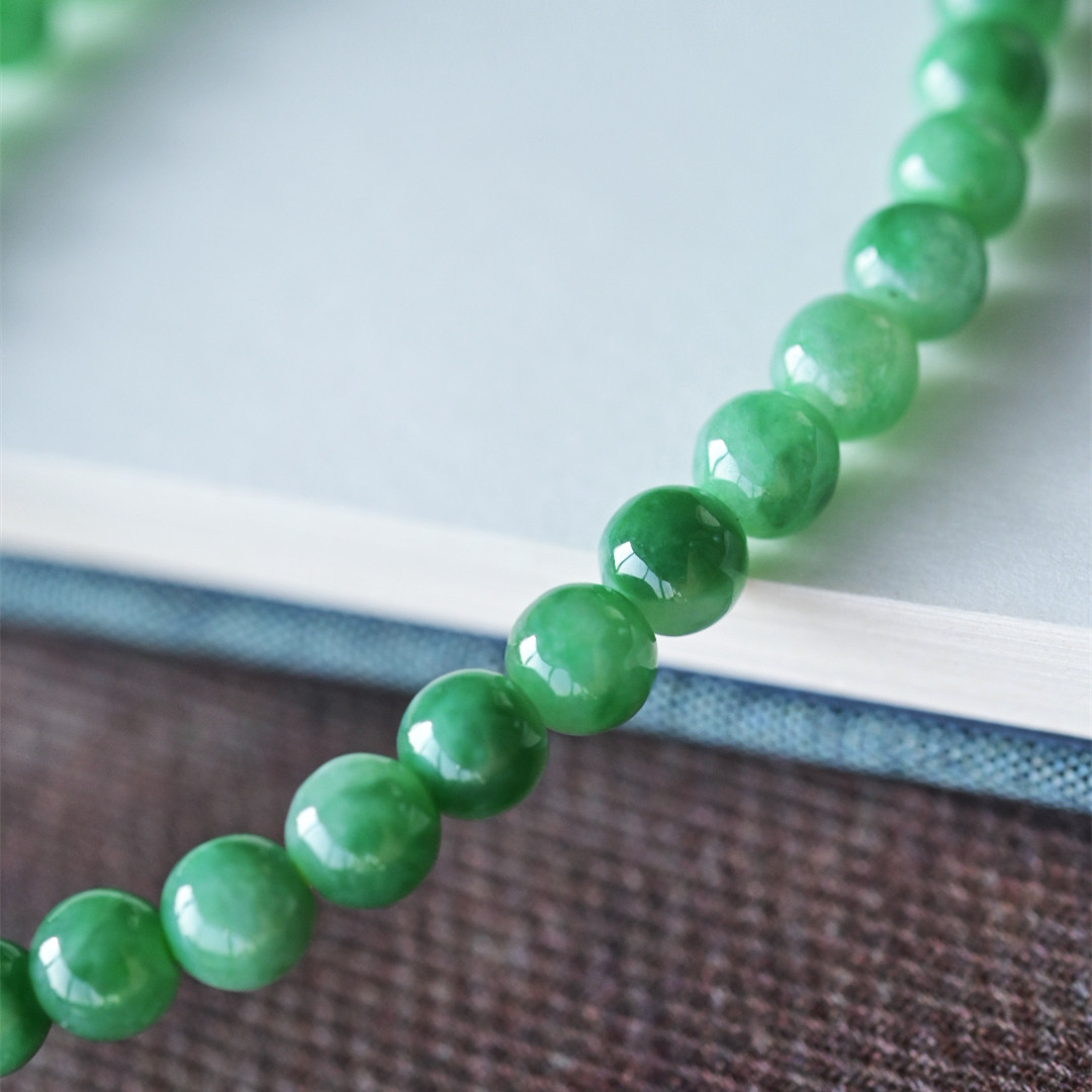 一斤钻戒 一物一图 天然缅甸A货翡翠手串 色泽亮丽 18K金粉碧玺,淘宝优惠券,粉丝福利购,淘宝优惠卷