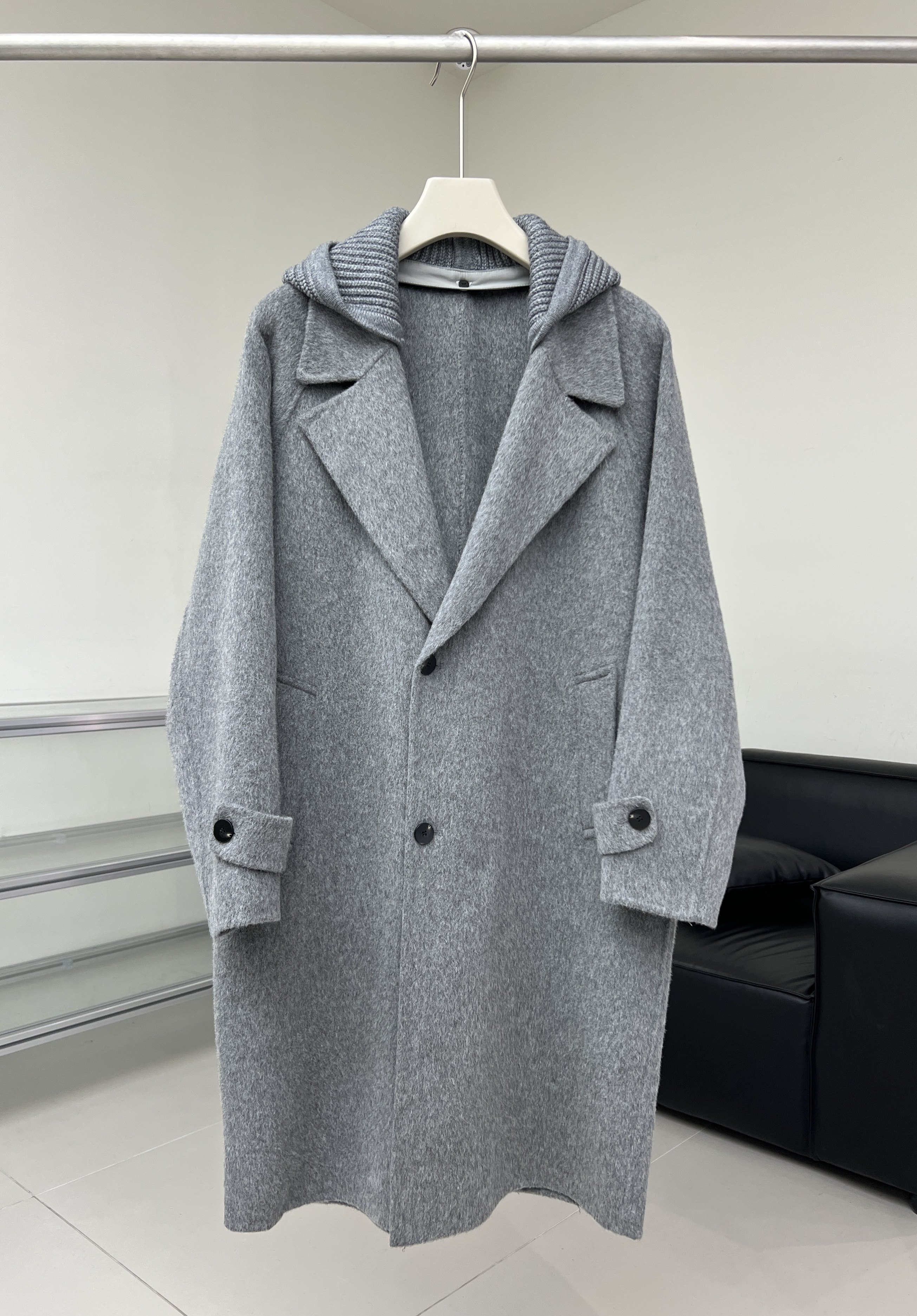 全羊毛呢子大衣男士中长款2025秋冬季新款双面非羊绒商务风衣外套,淘宝优惠券,粉丝福利购,淘宝优惠卷