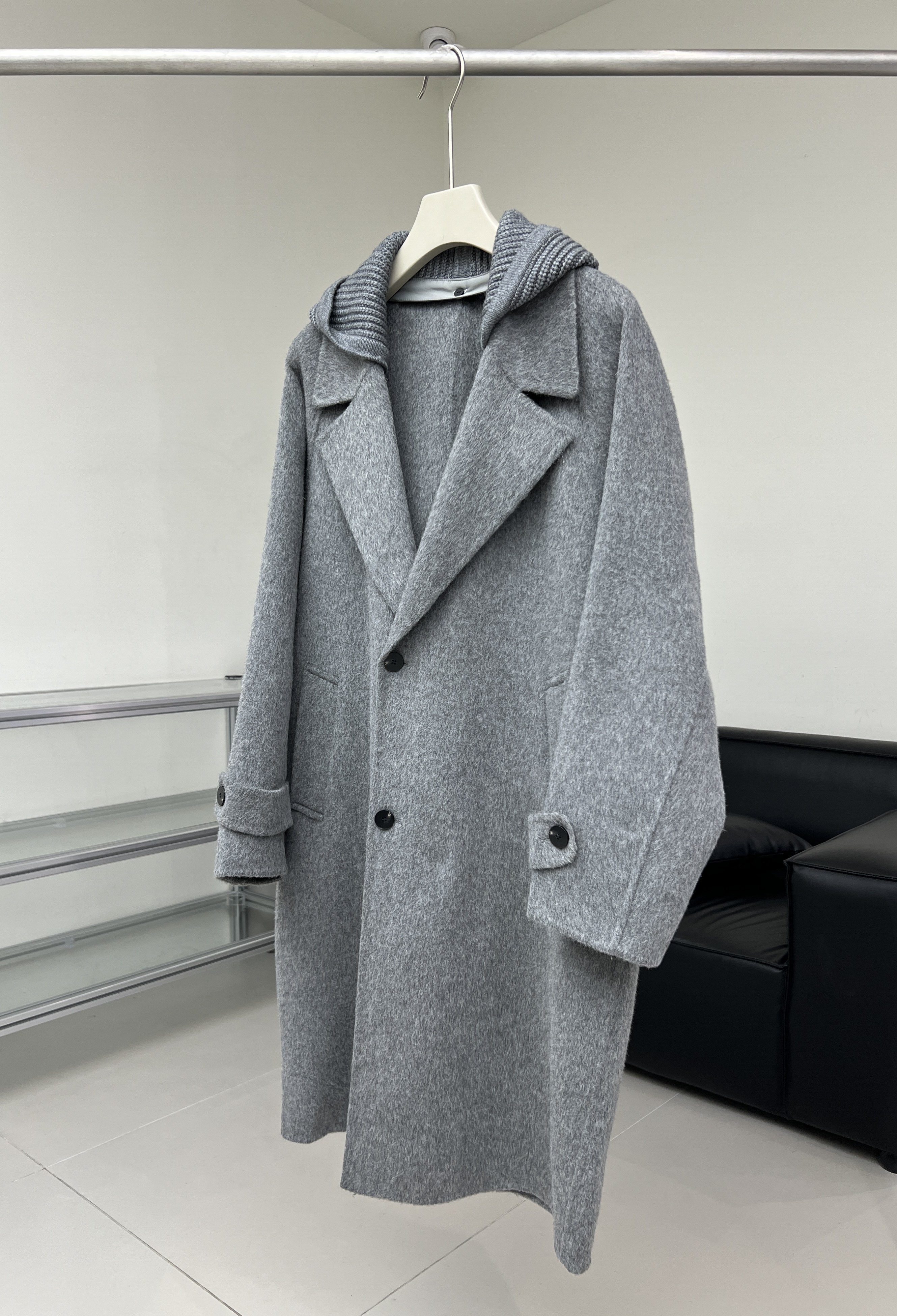 全羊毛呢子大衣男士中长款2025秋冬季新款双面非羊绒商务风衣外套,淘宝优惠券,粉丝福利购,淘宝优惠卷