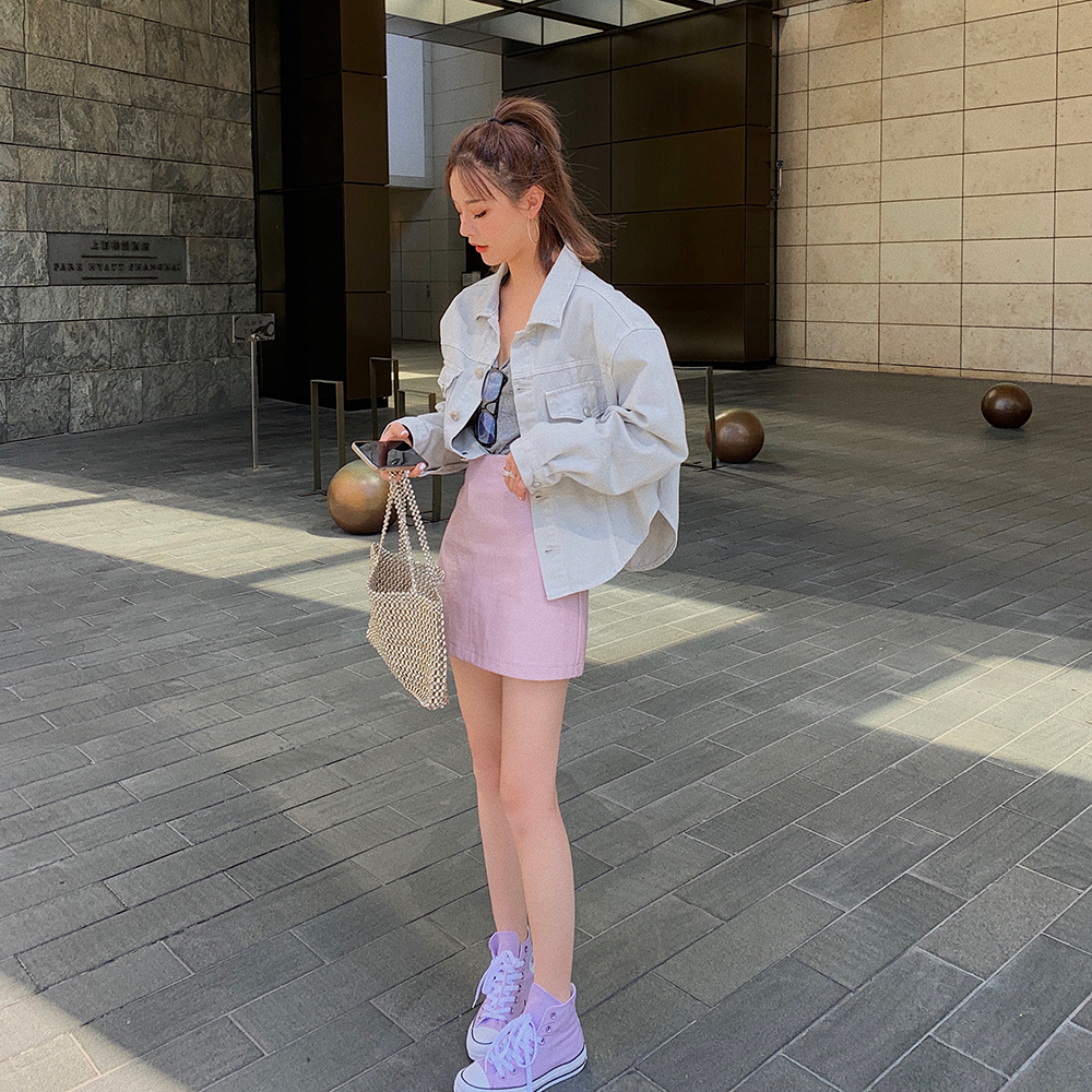 皮裙姓感包臀短裙 PU 春季新款 2020 字半身裙女 A 花花家高腰 W Alice 皮裙姓感包臀短裙 PU 春季新款 2020 字半身裙女 A 花花家高腰 W Alice