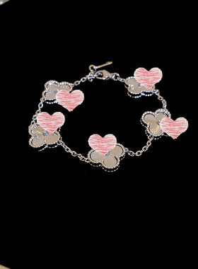 韩系ins仙气花朵锆石手链轻奢高级感手环小清新甜美个性百搭手饰