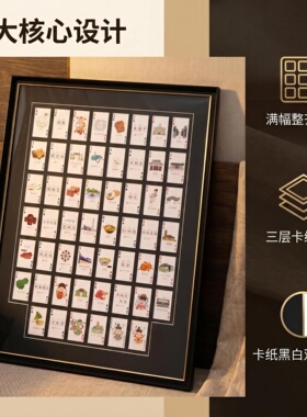 定制装裱卡纸画框纪念卡票证