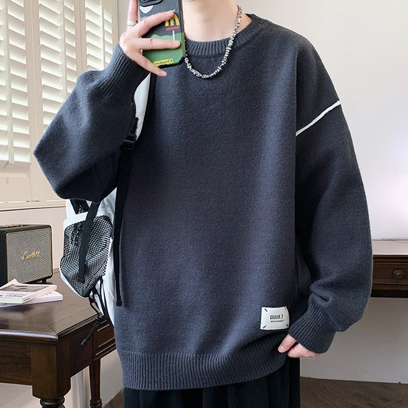 红色青少年毛衣男孩秋冬季新款男装士大童潮牌加厚保暖针织打底衫,淘宝优惠券,粉丝福利购,淘宝优惠卷