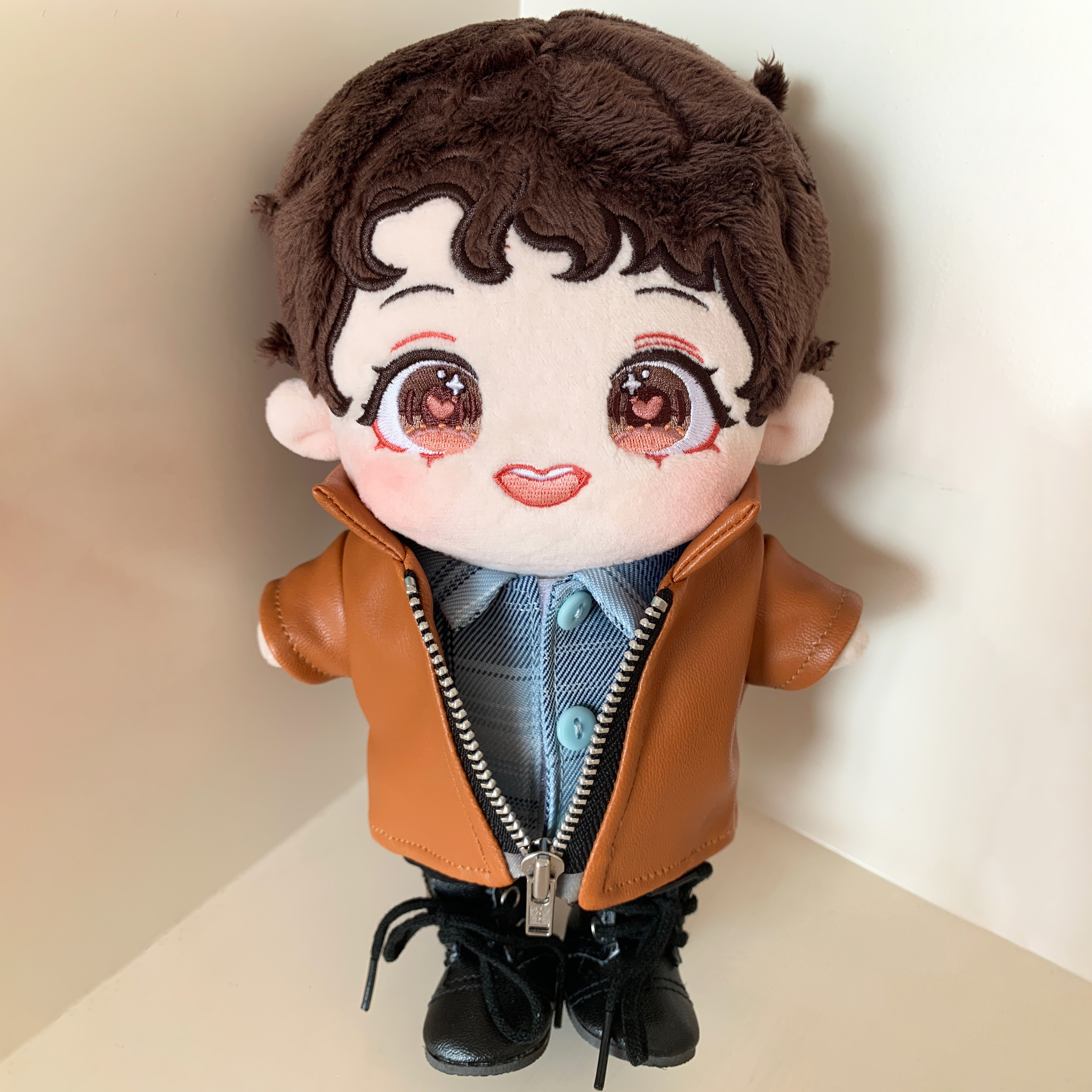 哥哥张国荣公仔会说话的语音棉花娃娃明星同款20cm娃衣服纪念礼物 - 图2