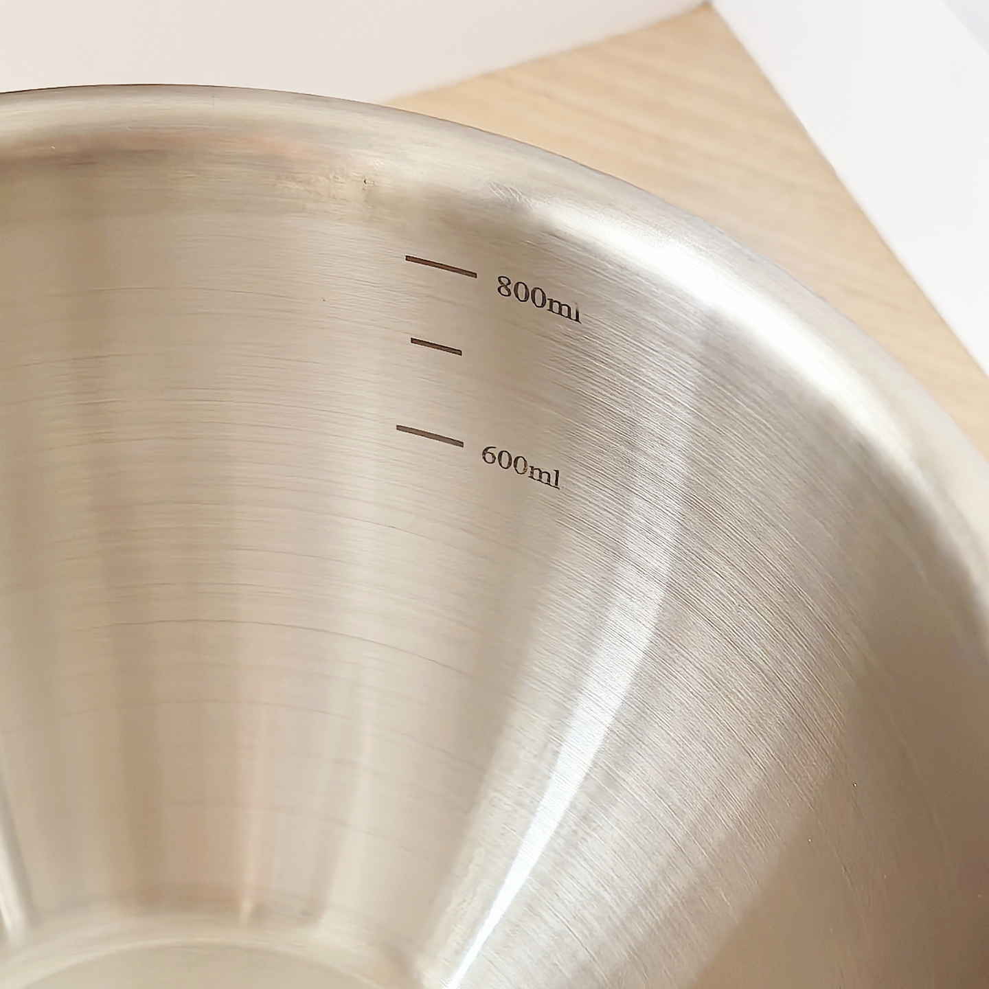 维乐仕18/10不锈钢13cm牛奶杯吃饭碗打蛋碗量杯带手柄多用碗 - 图2