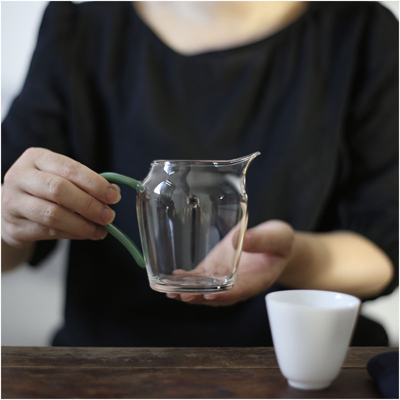 梧竹幽居｜婵娟玻璃公道杯小号茶道分茶器 中秋赏月泡茶搭配公杯,淘宝优惠券,粉丝福利购,淘宝优惠卷