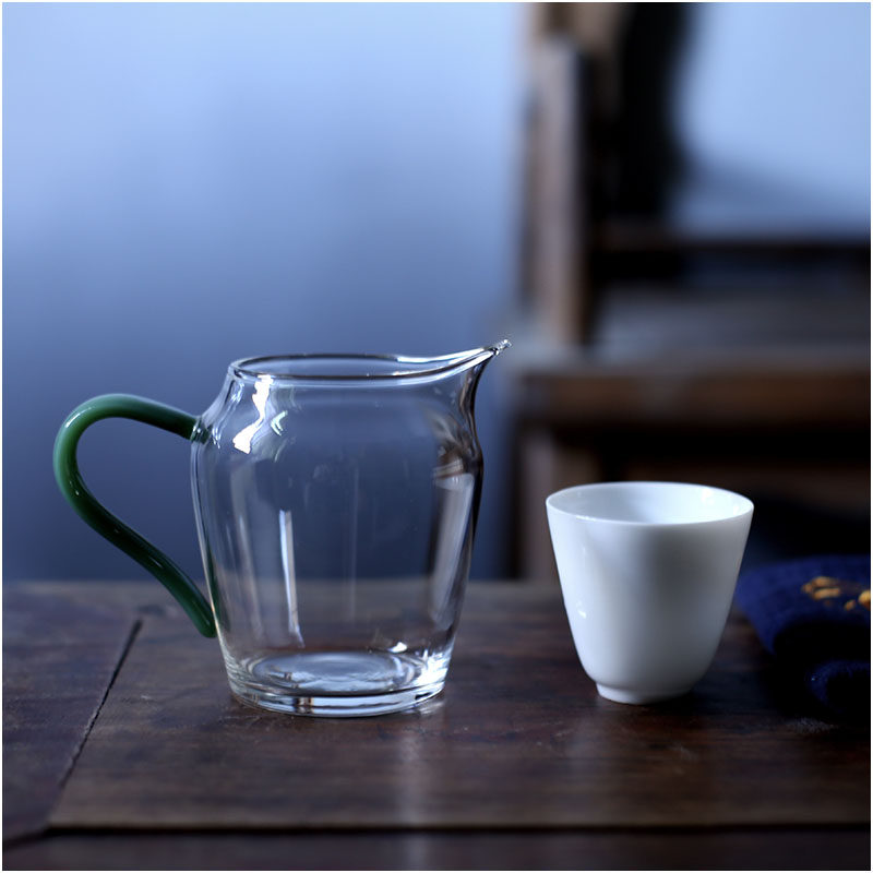 梧竹幽居｜婵娟玻璃公道杯小号茶道分茶器 中秋赏月泡茶搭配公杯,淘宝优惠券,粉丝福利购,淘宝优惠卷
