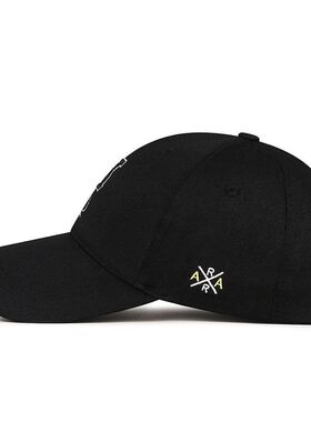春秋季新款刺绣扑克牌黑桃K字母鸭舌帽户外遮阳防晒棒球帽子跨境
