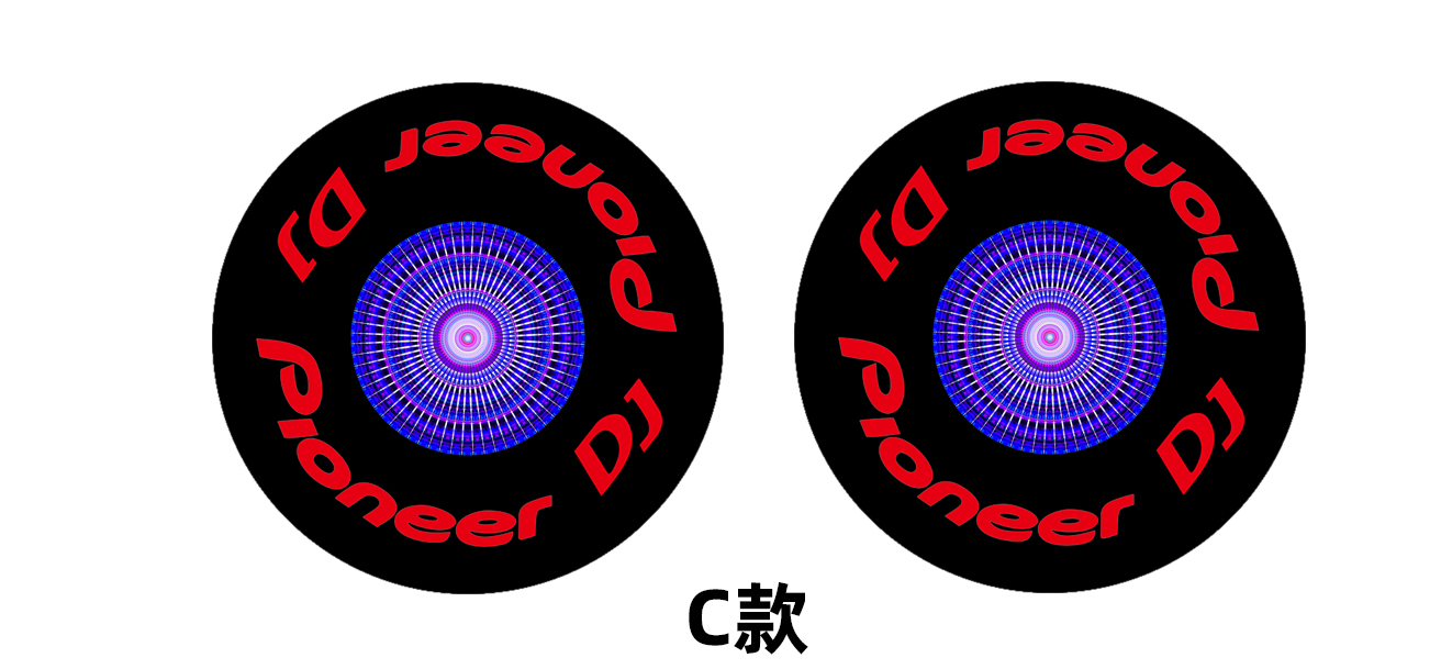 先锋ddj-400数码控制器转盘贴膜,pioneer炫彩膜可个性定制-图3