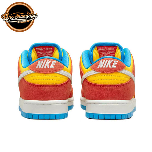 北卡大学Nike SB Dunk Low 辛普森 黄橙色 低帮 滑板鞋BQ6817-602 - 图1