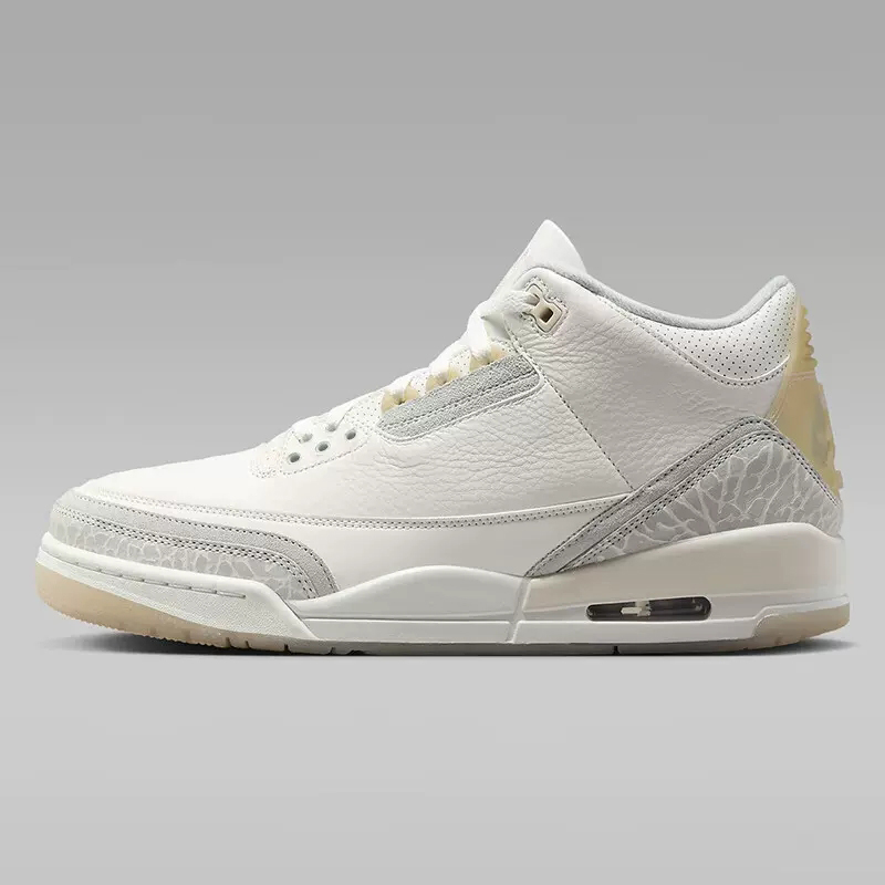 北卡大学Air Jordan 3 Craft Ivory AJ3联名灰白象牙白FJ9479-100 - 图3