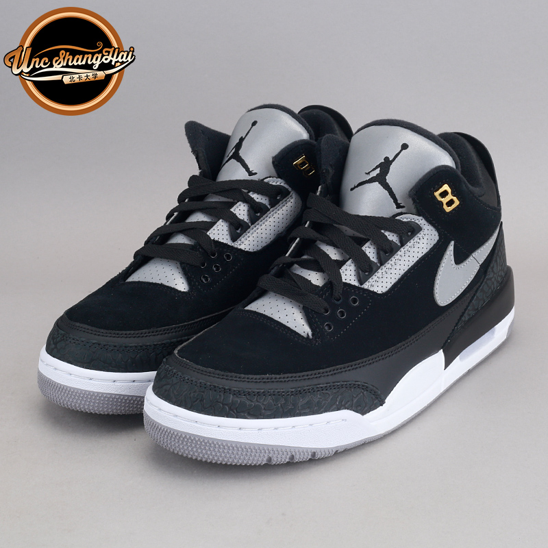 北卡大学 Air Jordan 3 Tinker AJ3黑水泥手稿 3M反光CK4348-007-图0