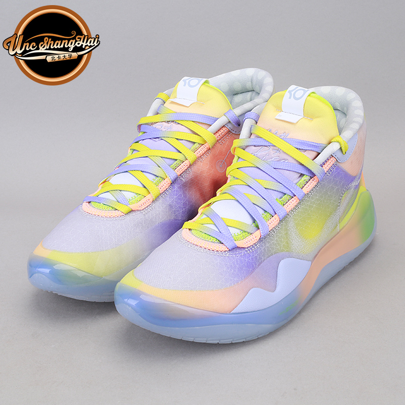 北卡大学 Nike KD12 EYBL 杜兰特12 夏威夷糖果彩色 CK1200-900 - 图0