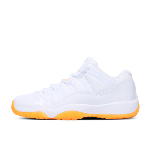 北卡大学 Air Jordan 11 Low AJ11 柑橘 白橙 女鞋580521-139现货 - 图3