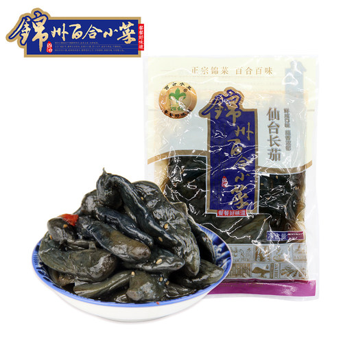 百合小菜仙台长茄咸菜茄子酱菜小咸菜东北锦州特产268g×3袋包邮 - 图3