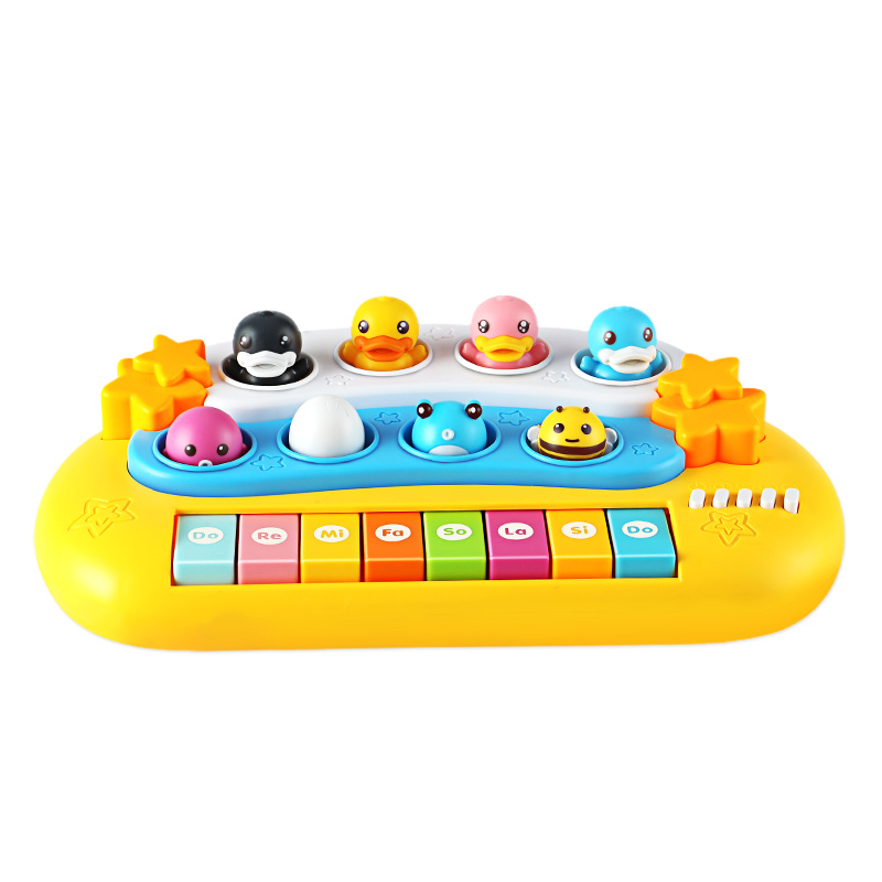 B.Duck小黄鸭儿童电子琴0-3-5岁婴儿益智乐器宝宝小钢琴玩具早教-图3