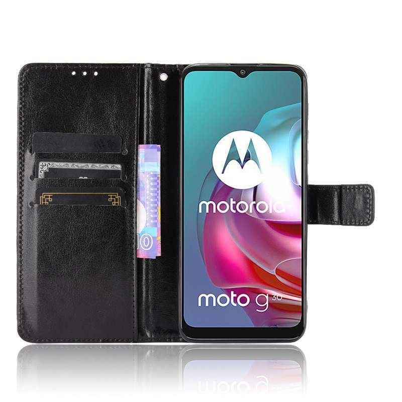 适用于摩托罗拉Moto G10手机壳硅胶全包防摔G30手机皮套翻盖商务 - 图1