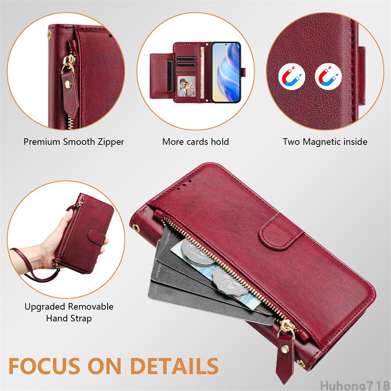 Suitable for Motorola Moto Edge 60/60S/70 Ultra Neo Pro 2025 5G mobile phone case zipper coin crossbody long lanyard backpack protective leather case wireless charging