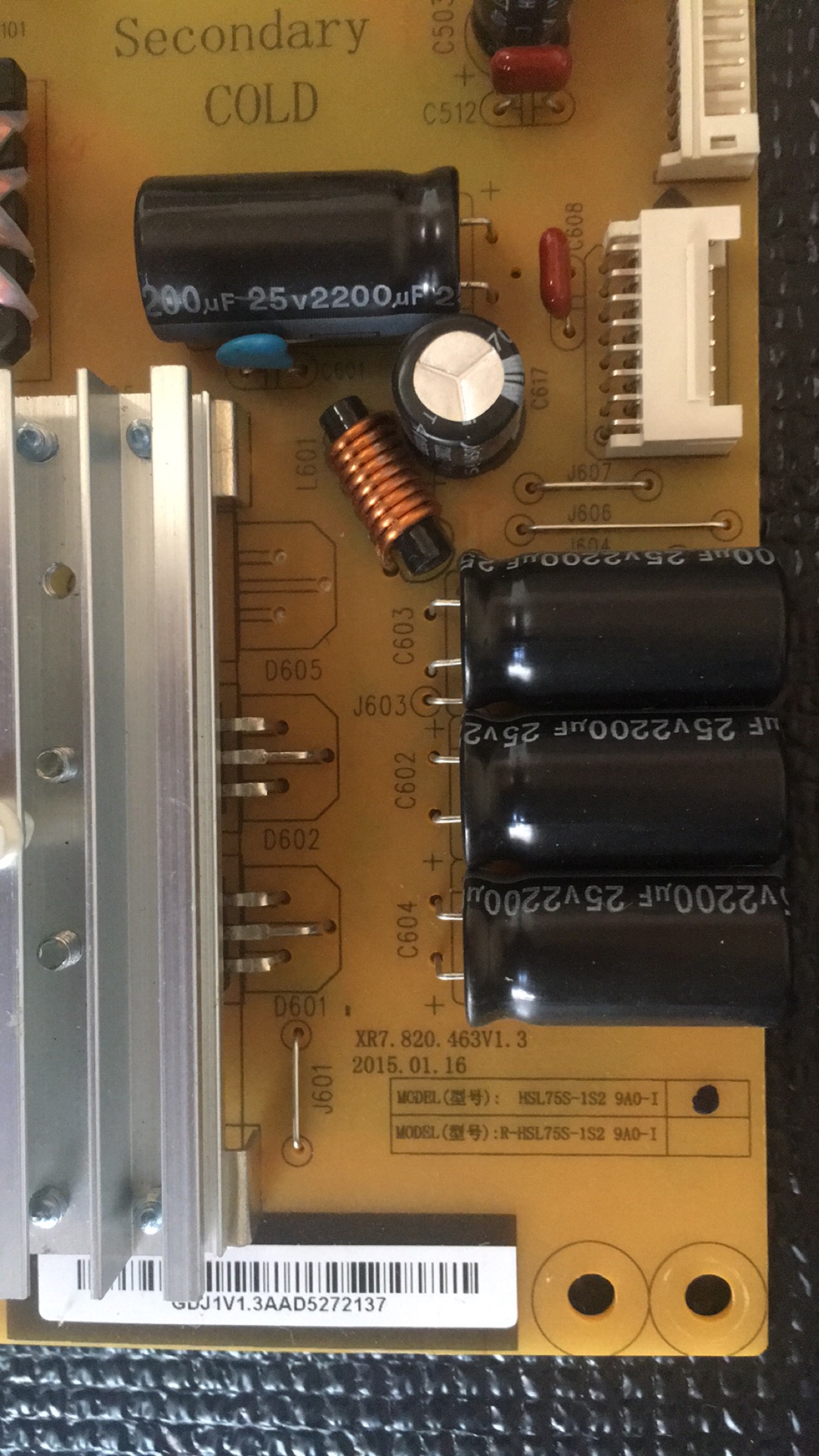 全新原装长虹55Q2C电源板HSL75S-1S2 9A0-I XR7.820.463V1.3 - 图0