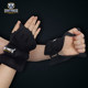 Breathable sports fitness half-finger running weight-bearing gloves