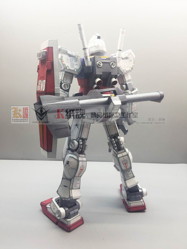 K纸魂 KA RX78-2 GUNDAM高达纸模型免划折线免切割-图0