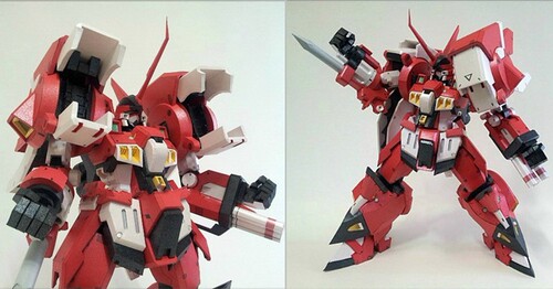 [ETTE]PTX-003C Alt Eisen 古铁 机器人大战 DIY纸模型 免切割 - 图2