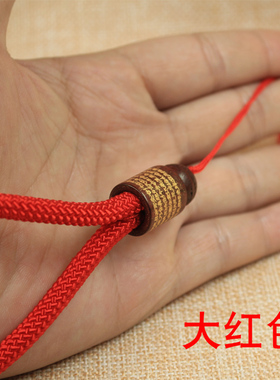 精品雕刻木珠手玩件绳子，文玩把件绳 DIY手玩件绳浓浓古典味