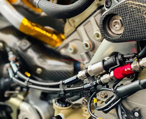 意大利ACCOSSATO 适用Brembo刹车卡钳钛合金快拆快速接头泄压阀 - 图2
